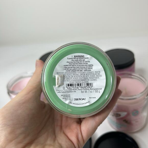 Bath & Body Works Summer Boardwalk The Perfect Summer Mermaid Candles Set of 6 - Picture 5 of 8